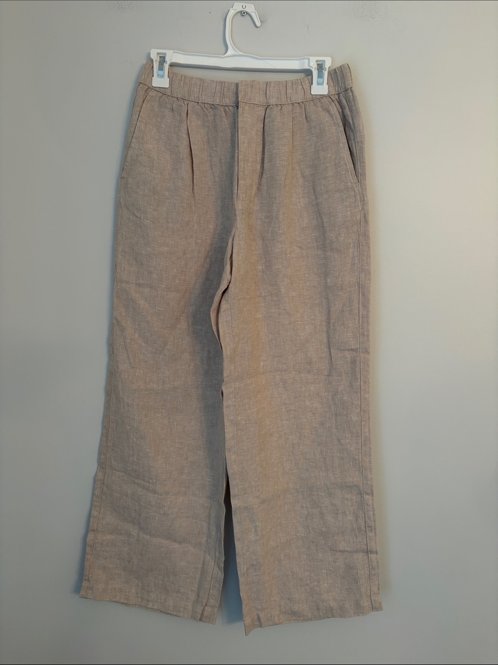 Pact Beige Organic Linen Pant Size Small NWOT
